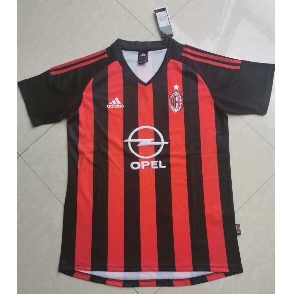 2002-03 AC Milan Retro Home Kit Soccer Jersey